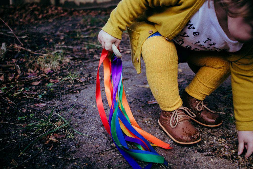 Pastel Rainbow Ribbon Wand – Mouse Loves Pig