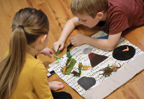 Pretend Play Sets - Dinosaur Toys for Kids - Tiny Worlds - Mouse Loves Pig