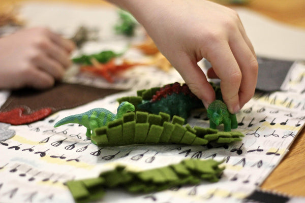 Pretend Play Sets - Dinosaur Toys for Kids - dinosaur figurine play set - Mouse Loves Pig