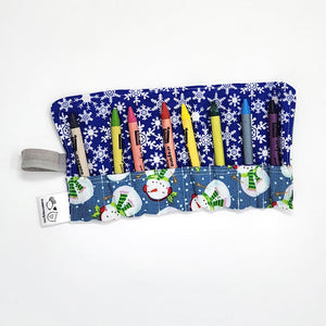 Crayon Roll Travel Crayon Holder Frosty the Snowman Themed toys